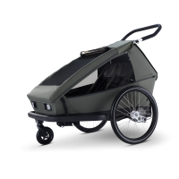 Croozer Ellma – Zweisitzer Fahrradanhänger & Kinderwagen, Moss Green Croozer Ellma – Zweisitzer Fahrradanhänger & Kinderwagen, Moss Green – Ansicht 2