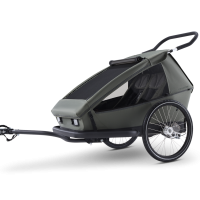 Croozer Ellma – Zweisitzer Fahrradanhänger & Kinderwagen, Moss Green Croozer Ellma – Zweisitzer Fahrradanhänger & Kinderwagen, Moss Green