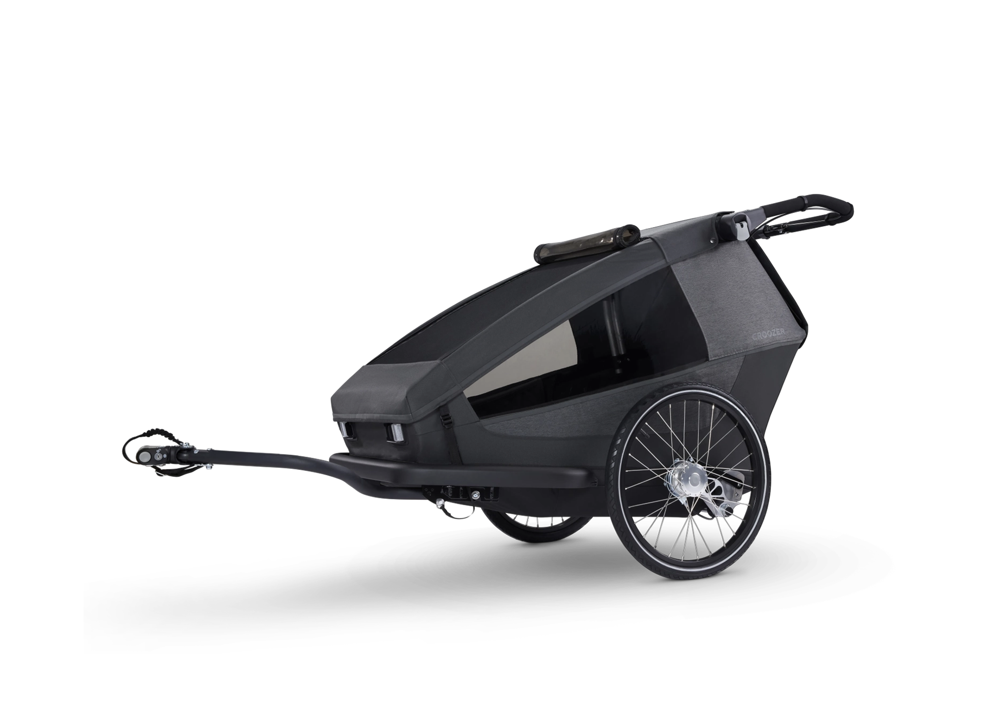 Croozer Yuuna – Modularer Fahrradanhänger (Kid/Dog/Cargo), Moonlight Black Croozer Yuuna – Modularer Fahrradanhänger (Kid/Dog/Cargo), Moonlight Black – Ansicht 2
