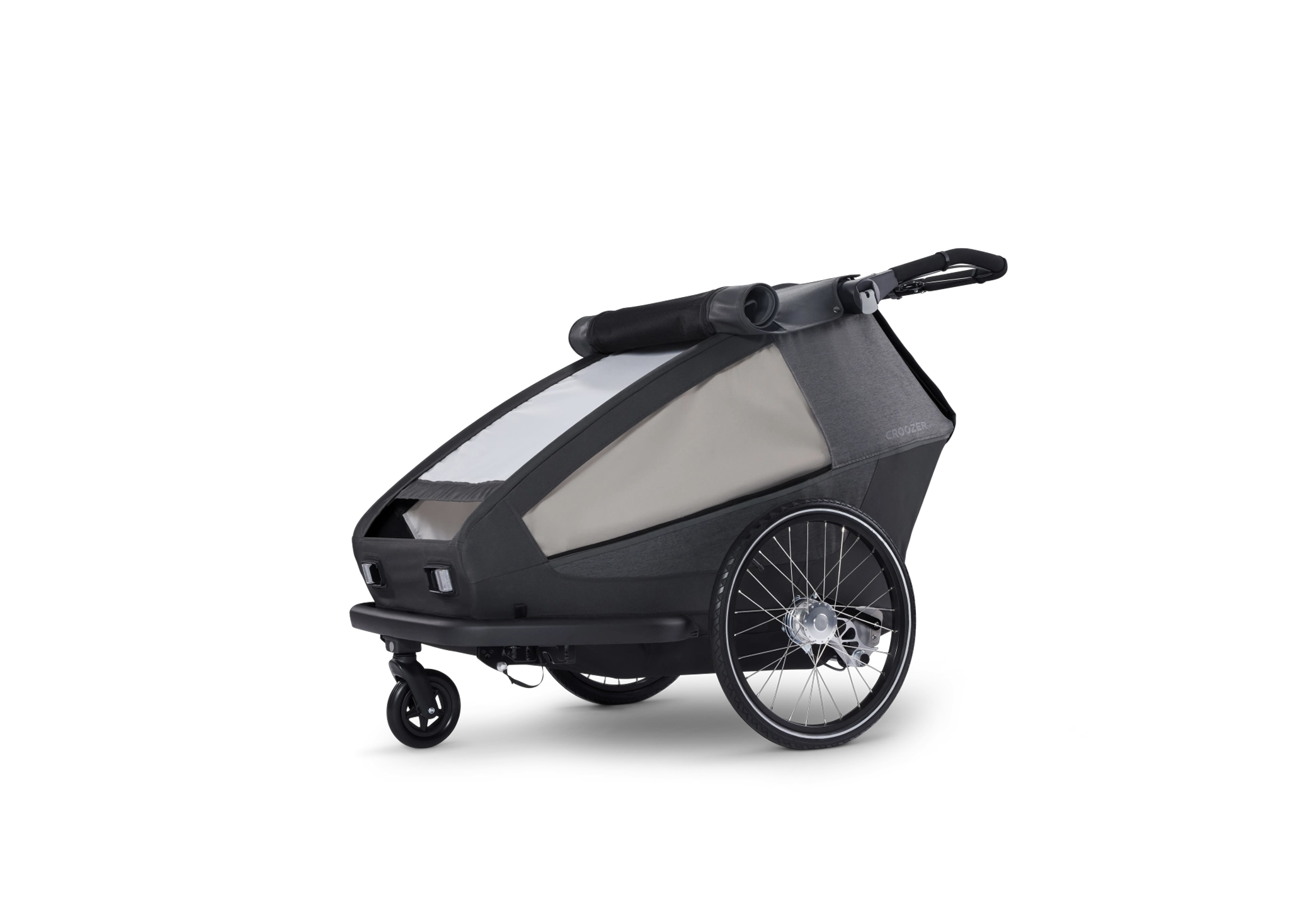 Croozer Yuuna – Modularer Fahrradanhänger (Kid/Dog/Cargo), Moonlight Black Croozer Yuuna – Modularer Fahrradanhänger (Kid/Dog/Cargo), Moonlight Black – Ansicht 3